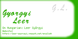 gyorgyi leer business card